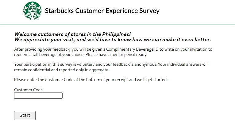 mystarbucksvisit-survey-page
